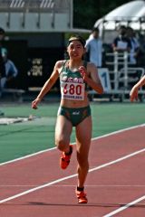 女子１００メートル決勝　６位槙涼奈（帯南商）