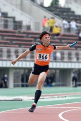 男子４００メートルリレー決勝　白樺学園　４走松本琢夢