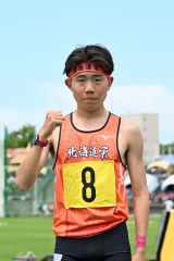 男子５０００メートル　優勝佐々木朱里（道栄―下音更中出）