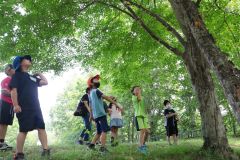 自然と触れ合い　豊頃の児童楽しむ　大樹の森や川で 2
