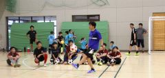 名波さんを講師に招いて行われたサッカー講習会