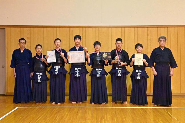 音更剣道連盟Ａが準優勝、道中学生錬成大会