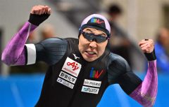 新濱国内最高記録Ｖ、村上２位　男子５００Ｍ　全日本距離別スケート開幕