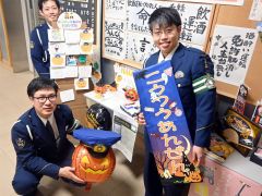 帯広署がハロウィーン仕様　交通１課企画係が飾り付け～こぼれ話