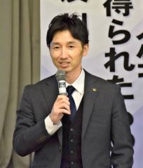 及川さん競技人生語る　ゾーン「自然体で」　地元池田で講演