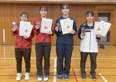 女子単は石原優勝、男子は小川制す、全十勝高校新人バドミントン