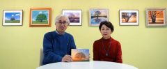 豊頃で四季ハルニレの絵画＆写真展　浦島さんと岡本さん