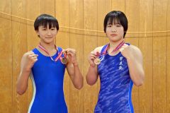 岡部（帯川西３年）と野口（帯北高１年）が全国各大会で３位　レスリング