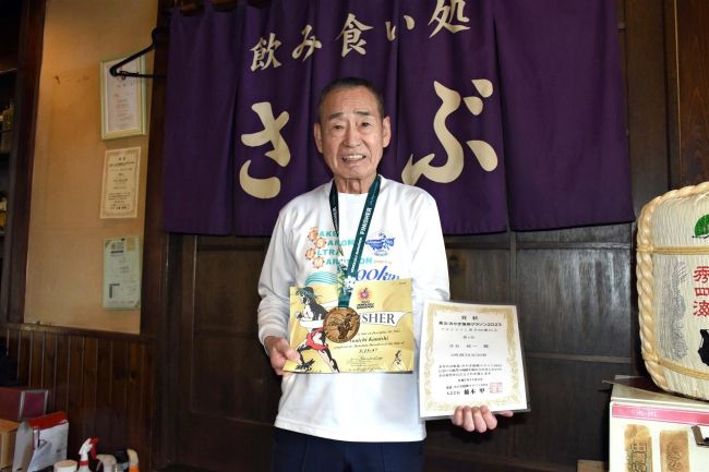 ８０歳鉄人ランナー片石祐一さん宮城復興マラソンで年代別優勝　脳梗塞から復帰し昨年フルマラソン５つ完走