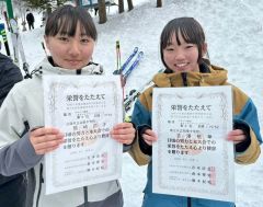 アルペンスキー吉澤桃華（帯翔陽２年）女子大回転で全中出場へ