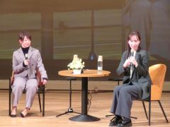 スケート人生語る　五輪出場の押切さん、高木さん　「共育の日」講演会　中札内