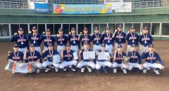 十勝の３選手主力の北海道選抜準Ｖ　全国中学生軟式野球大会