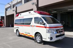 ＪＡ共済連北海道支部から寄贈された高規格救急自動車