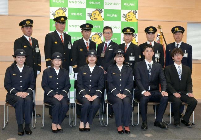 中札内村消防団　辞令交付式　初の女性団員が４人