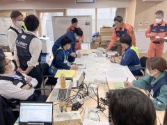 巨大地震発生を想定した道災害対策本部指揮室運営訓練