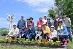 幕別　若草長寿会　花壇整備