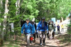 安全祈願祭後に行われた登山会