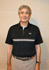バスケットボール日本代表として活躍した加藤さん。競技熱の高まりや人気定着を願っている