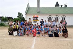 縁日など楽しむ　池田カトリック幼稚園で夏祭り 2