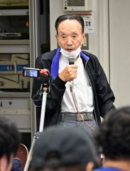 体験を語る近藤繁さん