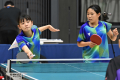 女子複　谷沿來羽・山田咲綺組（スマイルクラブ＝札内中１年・札内南小６年）