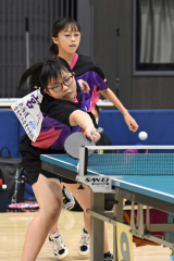 女子複　小野結愛・宮川美乃里組（音更中１年）