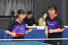 女子複　小野結愛・宮川美乃里組（音更中１年）