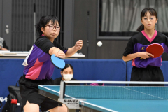 女子複　小野結愛・宮川美乃里組（音更中１年）