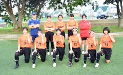 帯北女子サッカー部選手９人で奮闘、１０月の選手権大会も活躍誓う