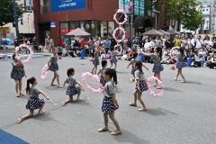 帯広バトントワラーズのパフォーマンスの様子