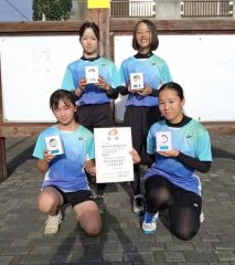 女子団体戦準優勝の帯八千代