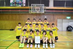 女子準優勝の帯八中