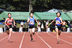 女子２年１００㍍予選６組