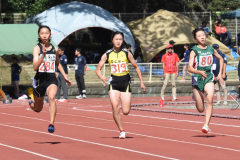 女子２年１００㍍予選８組