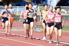 女子１５００メートル決勝１組