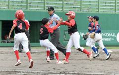 豊成４年ぶり９度目Ｖ　６－５大正　３位はウエストと明星・花園　財団旗少年野球