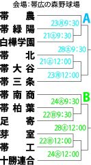 秋季高校野球十勝支部予選が２１日開幕、１２チーム熱戦