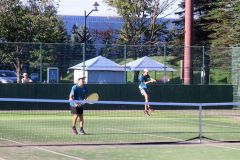 個人戦男子ダブルスで優勝した河村優亮（左）・中川旺亮組