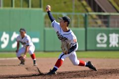 【Ａブロック準決勝・帯大谷―帯三条】粘投する帯大谷の泉映甫投手