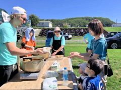 熱気球体験に子供ら笑顔　本別でうきうき未来らぼがイベント 2