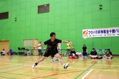 １部優勝のドロップアンドネットの森和也主将