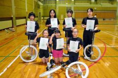 ＫＢＣ札内の７選手が上位入賞　一輪車マラソン道大会