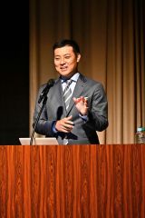 北海道の子どもたちへの思いを語った田中氏