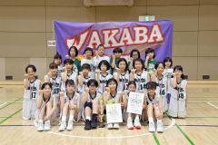 女子準優勝の帯広若葉少年団