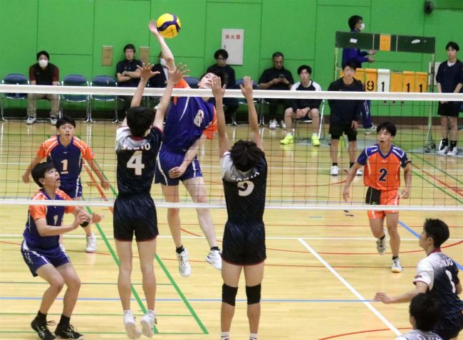 白樺学園男子優勝、女子は帯南商準Ｖ　横田杯道高校バレー