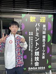 高橋（帯一中出）メンバー入りの埼玉県が準Ｖ　国スポバドミントン少年男子