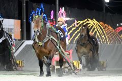 ナナカマド賞を制した（８）キョウエイエースと菊池騎手