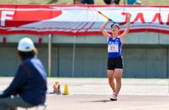 Ｕ１６女子ジャベリックスロー・決勝に挑む植松葉那（芽室中３年）