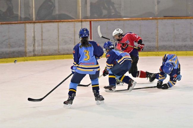 【写真】清水御影が全勝Ｖ　大空に５－３逆転勝ち　アイスホッケー財団杯ちびっこ大会