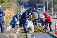 市街地玄関の花壇を撤去　広尾・国道３３６号 2